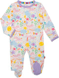 Magnetic Me Girls Modal Magnetic Baby Footie Pajamas | Silky Soft Modal Fabric by magneticme
