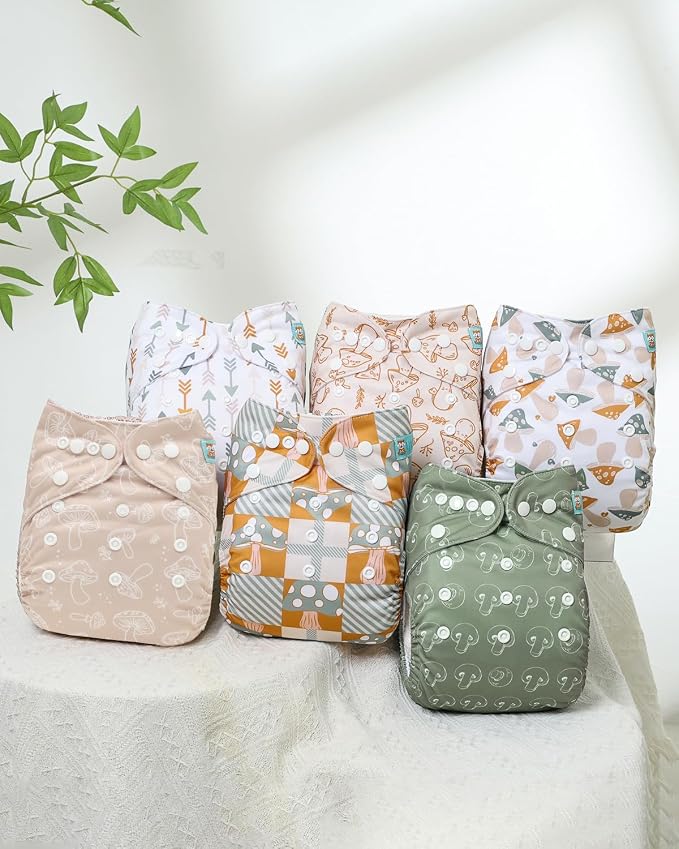 ALVABABY Baby Cloth Diapers 6 Pack - Image 9