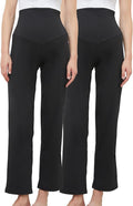 Women's Maternity Pants Casual Loose Wide/Straight Leg Comfy Palazzo Lounge by WHIMFINITY