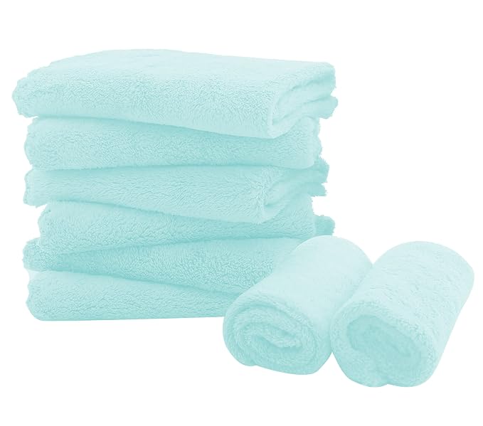 8 Pack Burp Cloths for Baby by Spotted+Play
