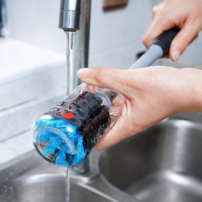 2-in-1 Bottle and Straw Cleaning Brush, Long Handle Water Bottle Cleaner Brush - Image 7