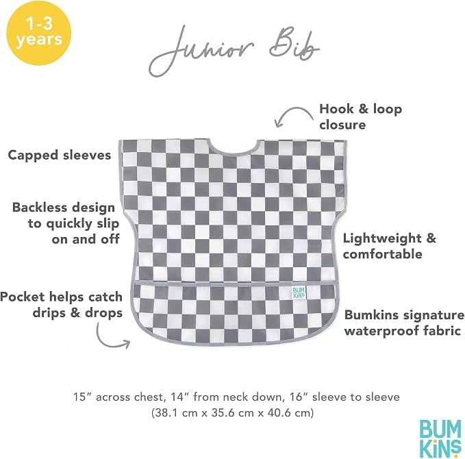 Bumkins Bibs - Toddler Bibs, Waterproof, Large - Image 5