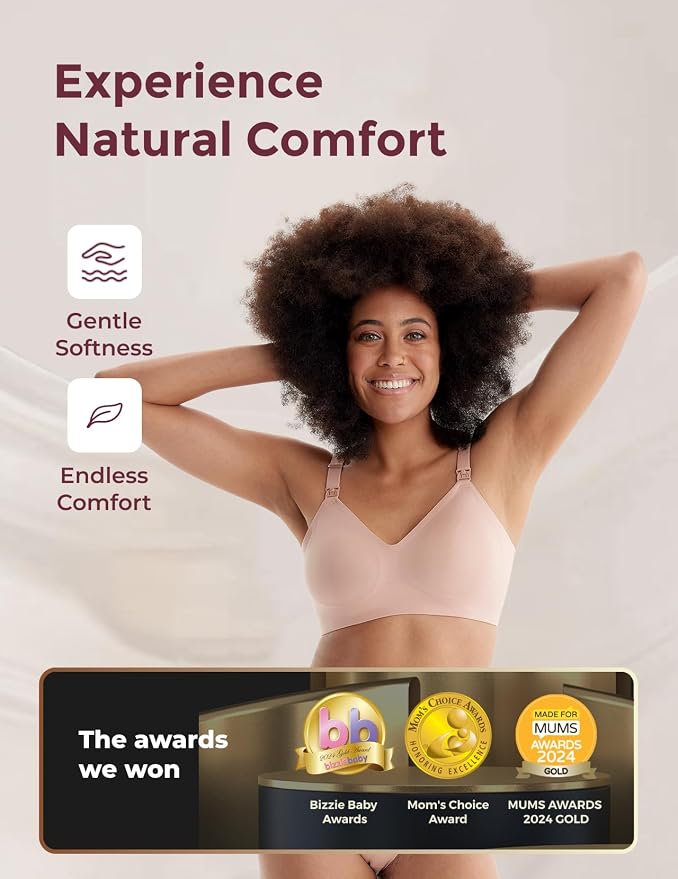 Momcozy Nursing Bras for Breastfeeding, YN21 Seamless Ultra Comfort Maternity - Image 2