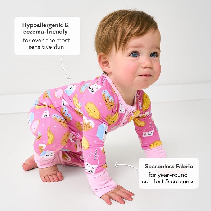 Little Sleepies Pajamas for Baby Boys & Girls, Viscose from Bamboo Baby Pajamas - Image 5