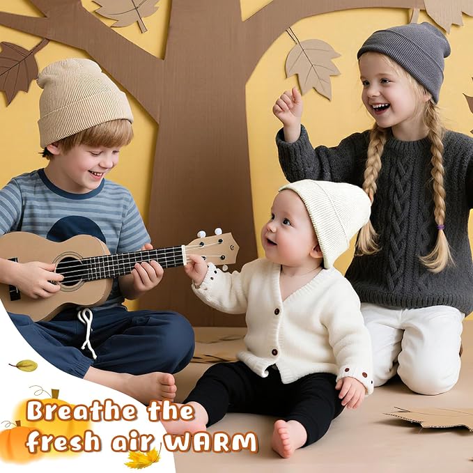 ZOORON Toddler Beanie Baby Boys Girls Beanies Kids Winter Hats Children Knit - Image 4