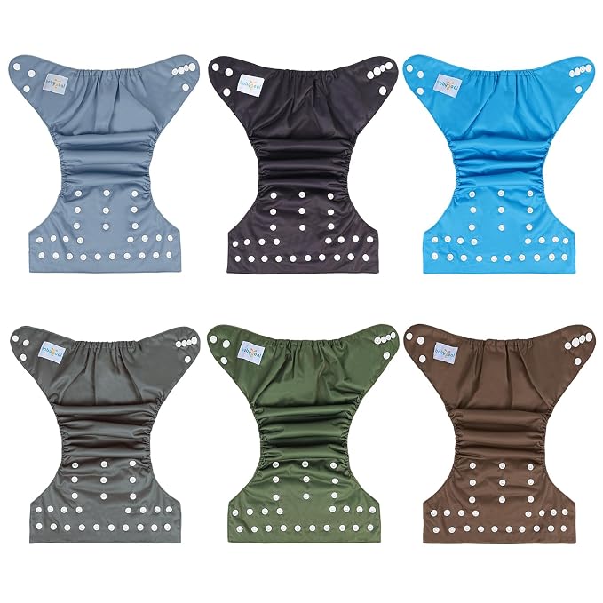 babygoal Baby Boy Cloth Diapers 6 Pack - Image 7