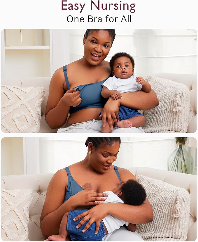 Momcozy Hands Free Pumping Bra, Adjustable Breast-Pumps Holding and Nursing Bra - Image 4