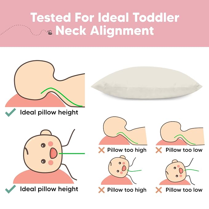 KeaBabies 2-Pack Toddler Pillow 13x18 - Image 7