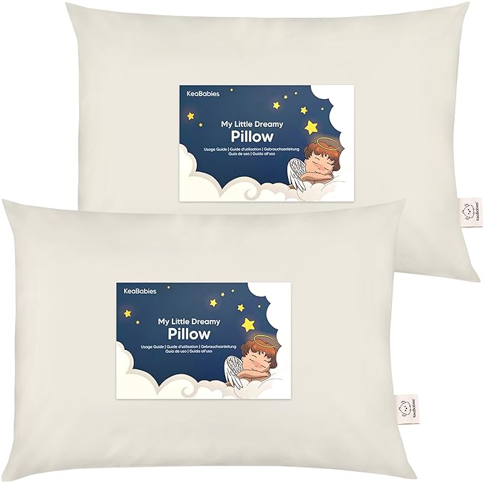 KeaBabies 2-Pack Toddler Pillow 13x18 by KeaBabies
