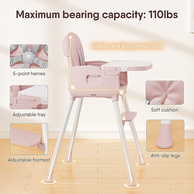 3-in-1 Portable Baby High Chair - Image 5