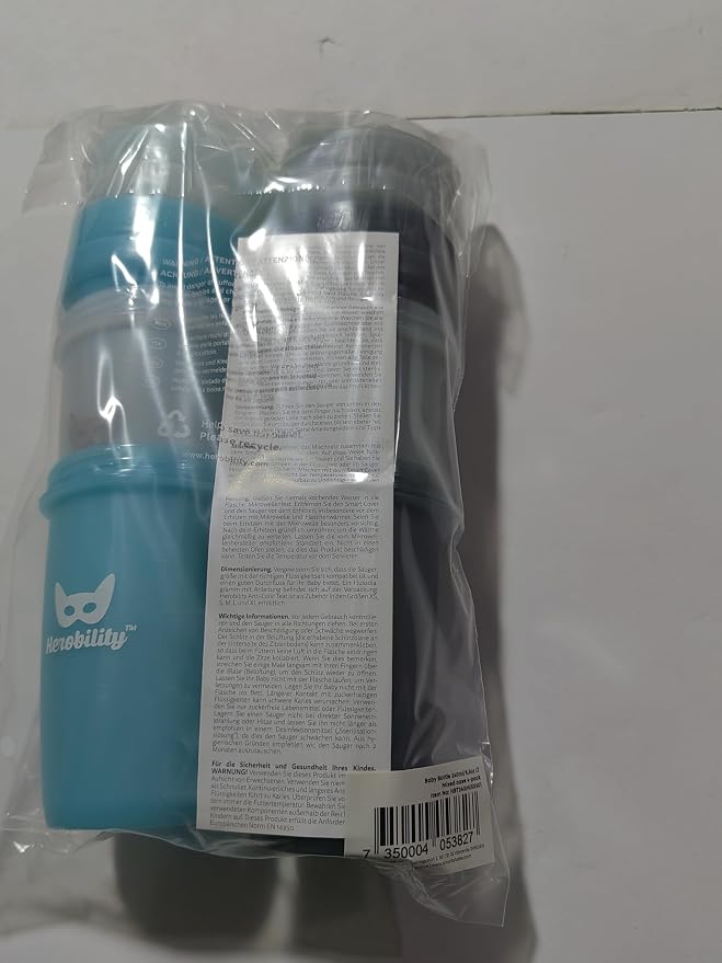 Herobility Double Anti-Colic Baby Bottles – 8.5 fl oz/240ml – 4-Pack – - Image 7