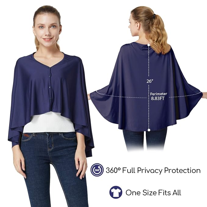 Nursing Cover & Baby Nursing Poncho, High Seat Cover, Stroller Cover, Shopping - Image 5