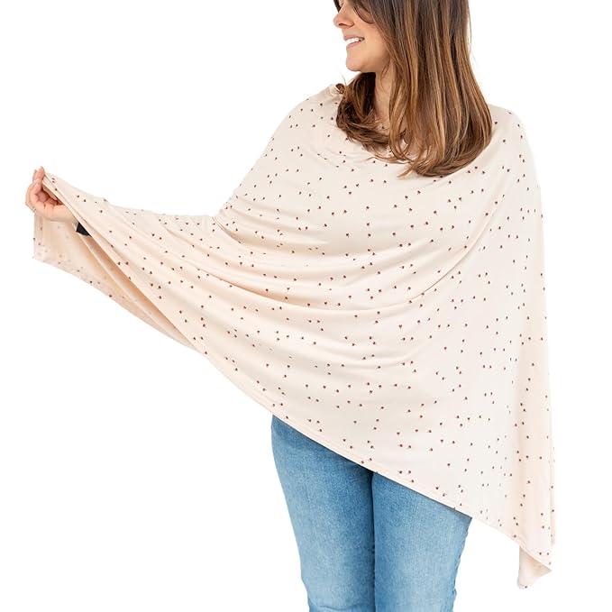 WeeSprout Nursing Cover for Breastfeeding, Soft & Breathable Nursing Poncho by WeeSprout