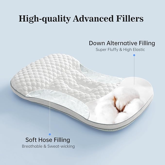 Reidio Toddler Pillows Double Sided Cooling Fabric & Breathable Mesh Kids - Image 6