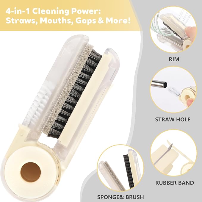 Sosmar 6 Pack Water Bottle Cleaner, Stanley Cup Cleaner Brush Kit - Image 4