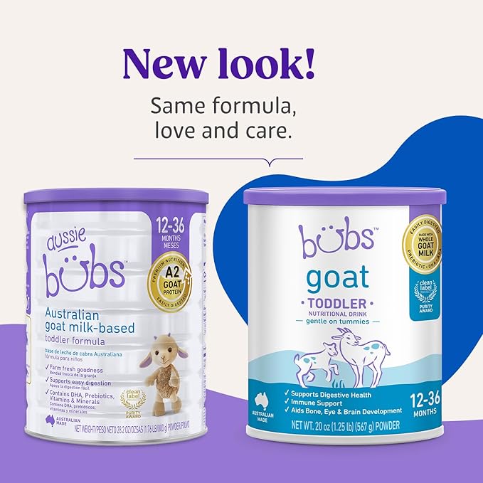 Bubs Goat Toddler Nutritional Drink, Non-GMO Whole Goat Milk-Based Gentle - Image 2