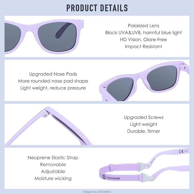 COCOSAND Flexible Baby Sunglasses - Image 5