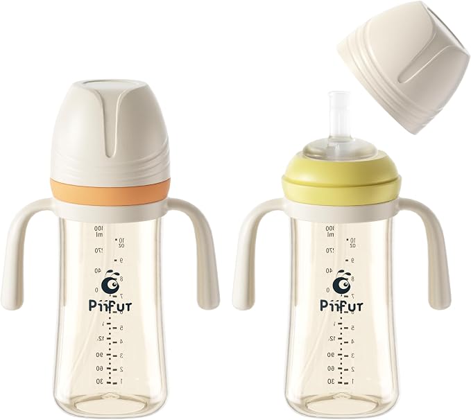 Piifur Sippy Cups for Toddlers 1-3 No Spill Straw by Piifur