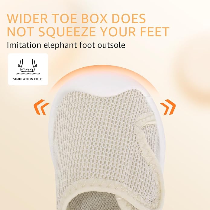 Baby Boys Girls First Walking Shoes Wide Toe Box Infant Sneakers Lightweight - Image 6