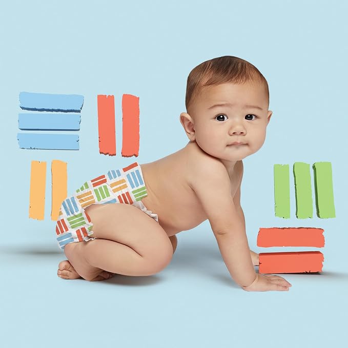 Hello Bello Premium Diapers Size 1, Balloon Buddies & Crosshatch Cuties Designs - Image 4