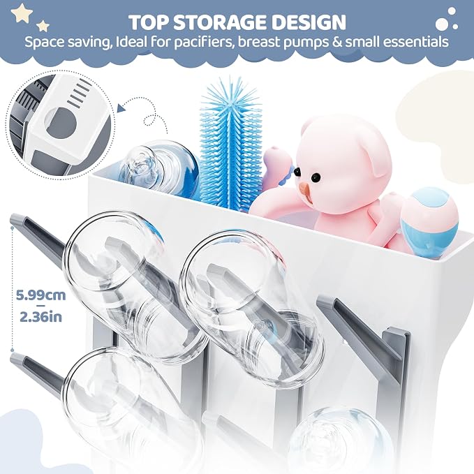 Baby Bottle Drying Rack, Baby Bottle Organizer - Image 3