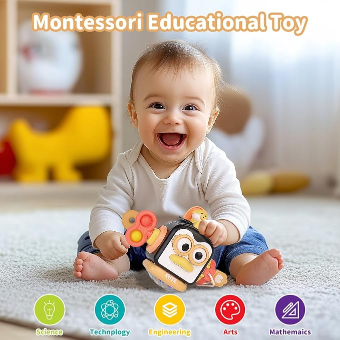 Montessori Toys for 1 Year Old, Sensory Toys for Toddlers 1-3, Baby Travel - Image 2