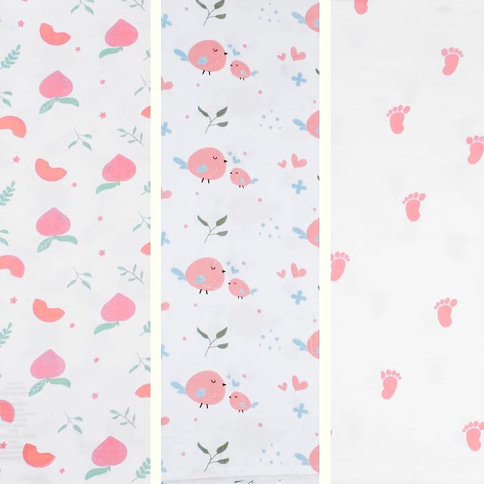 BabySparrow 3 Pack Muslin Swaddle Blankets - Image 7