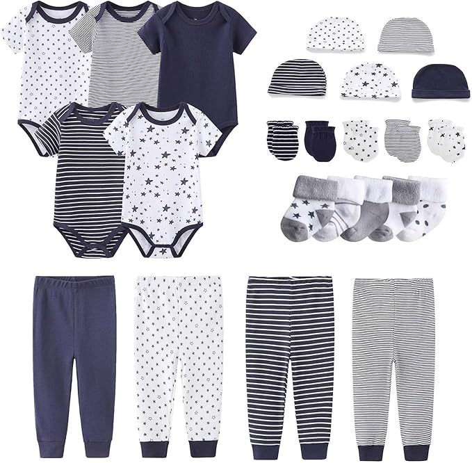 Newborn Layette Gift Set Bodysuits Pants by MAMIMAKA