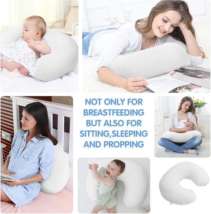 LAT Waterproof Nursing Pillow for Breastfeeding, Waterproof Removable Cover - Image 7