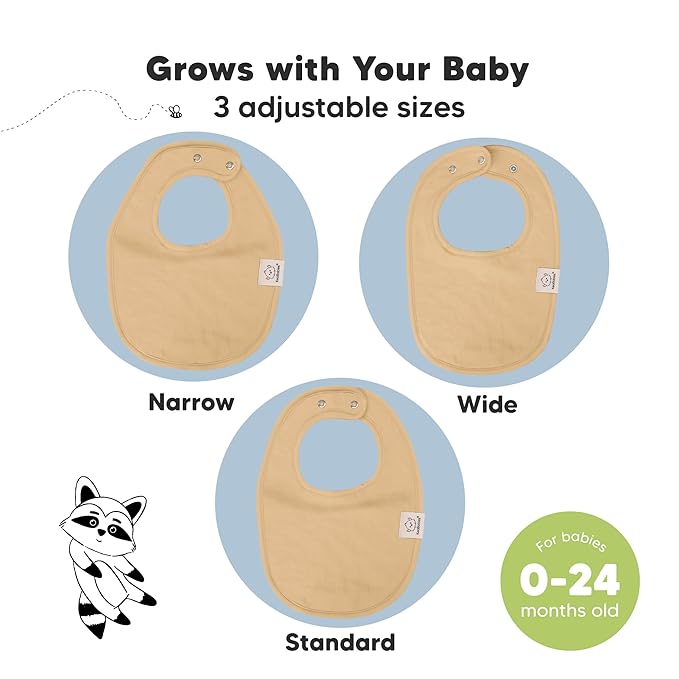 8-Pack Organic Baby Bibs for Boys, Girls - Image 4
