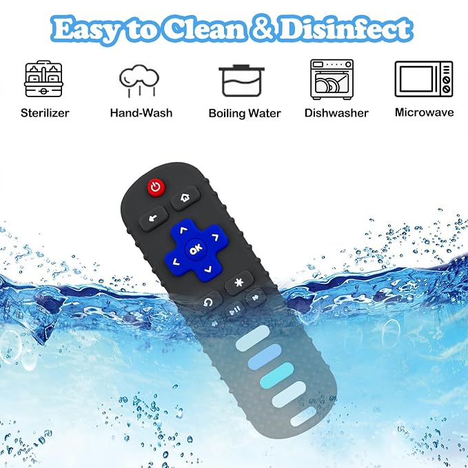 Baby Teething Toys, Food Grade Silicone Remote Control Teether - Image 5