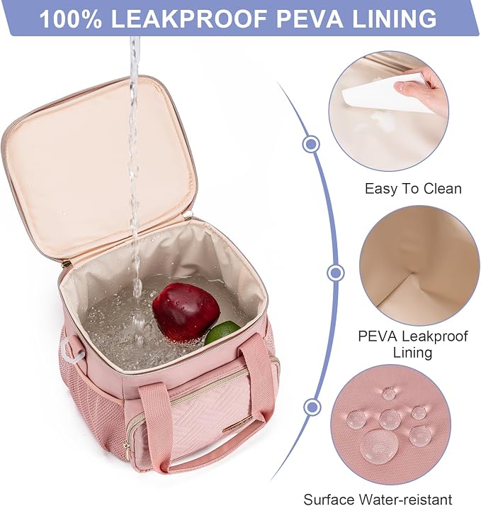 Breastmilk Cooler Bag with Ice Pack Fits 6 Baby Bottles up to 9 Ounce, Breast - Image 2