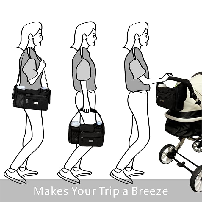 TOPDesign Universal Baby Stroller Organizer, Stroller Caddy - Image 7