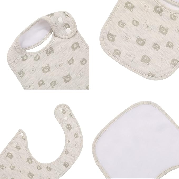 7 Pack Baby Cotton Absorbent Bibs - Image 4