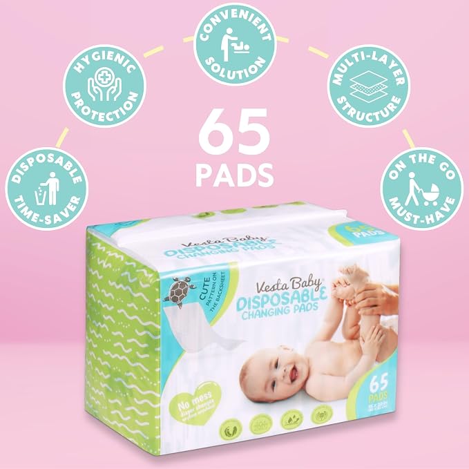 Vesta Baby 65 Disposable Changing Pads - Image 5