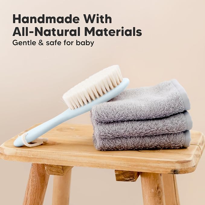Wooden Baby Hair Brush - Image 4