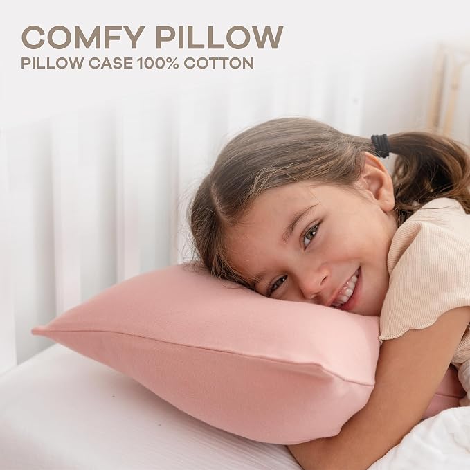 Comfy Cubs Toddler Pillow with Cotton Pillowcase, 13 x 18 in - Image 3
