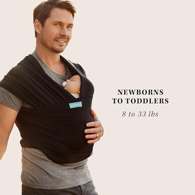 Moby Baby Wrap Carrier Classic for Newborns to Toddlers, Infant Sling Carrier - Image 7
