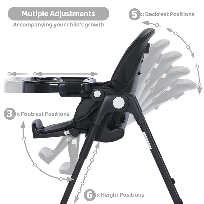 3 in 1 Foldable Baby High Chair, Infant High Chairs - Image 2