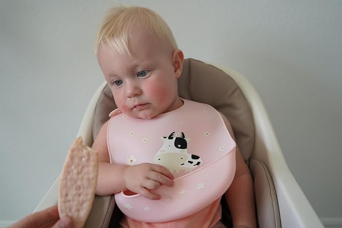 Silicone Baby Bibs Unisex, Self-Feeding, Catch-all Large Pocket, 6-48 months - Image 7