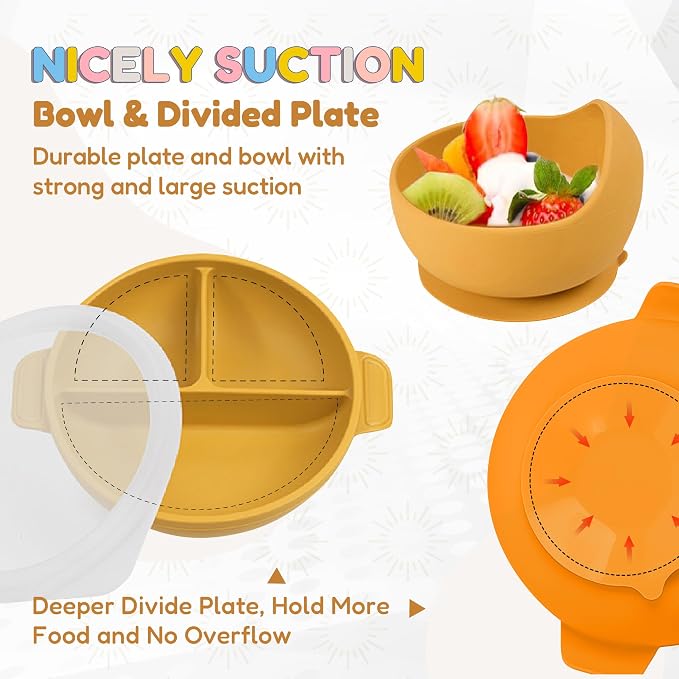 Silicone Baby Feeding Set - Image 3