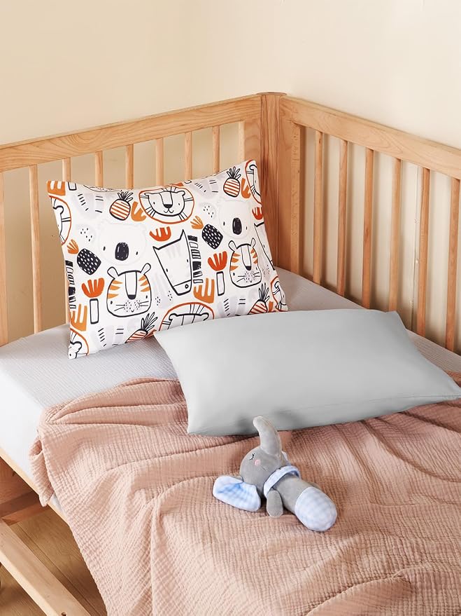 TILLYOU Toddler Pillowcases 13 x 18 Travel Pillow Case 2 Pack, Kids Pillowcases - Image 5