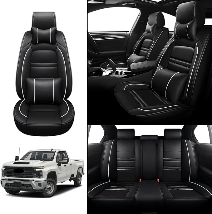 Car Seat Covers for Chevy Silverado 2500 2007-2025 | 5-Seats Seat Covers - Image 2