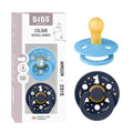 BIBS Colour Moomins Pacifier 2-Pack, BPA Free Pacifier, Round Nipple. Natural by BIBS