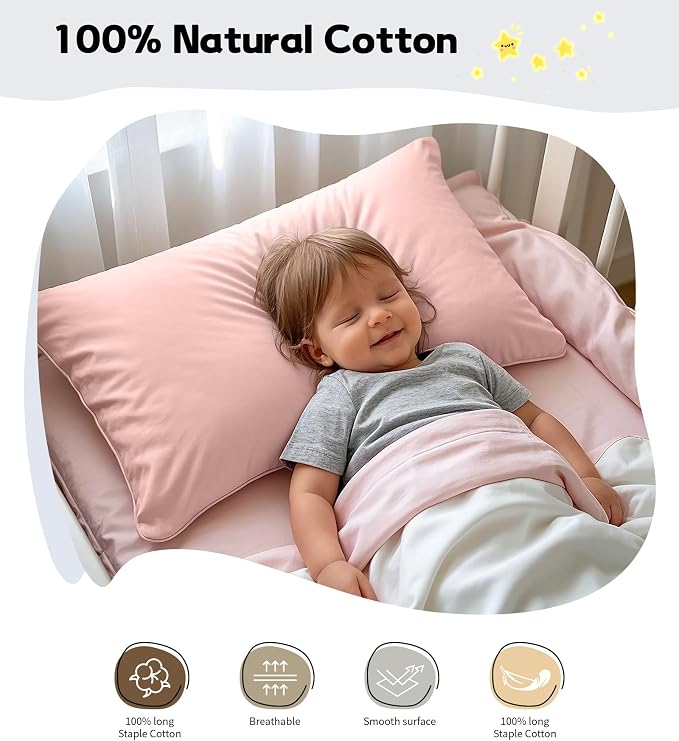 Deep Dream Toddler Pillowcases for 13x18 Pillow 2 Pack, 100% Cotton Travel - Image 3