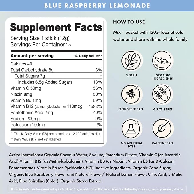 Boobie Hydromom Superfood Electrolyte Drink Mix, & Beyond, 15 Packets - Image 2