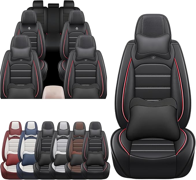 JOJ Car Seat Cover Fit for Toyota Highlander 2001-2025, 7 Seat Car Seat Cover by JOJ