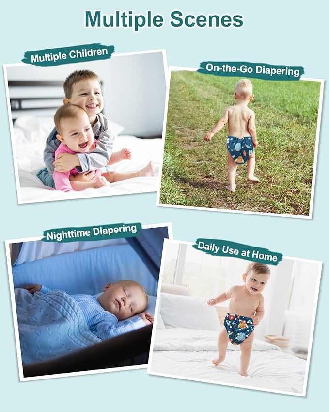 babygoal Reusable Charcoal Cloth Diapers - Image 6