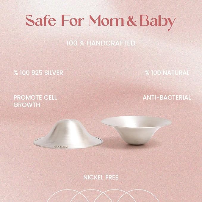 The Orginal Silver Nursing Cups – Silver Nipple Shields - Image 7