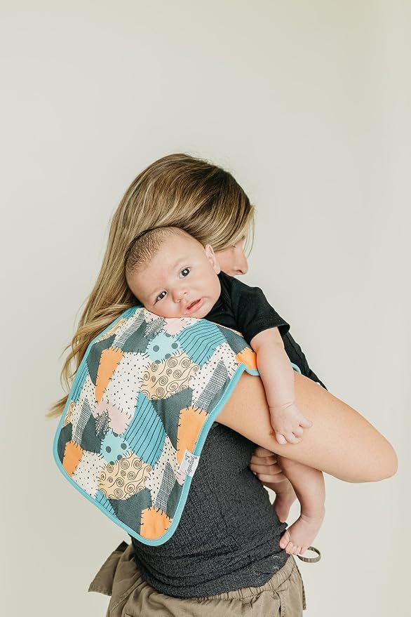Copper Pearl Baby Burp Cloth Large 21''x10'' Size Premium Absorbent Triple - Image 2